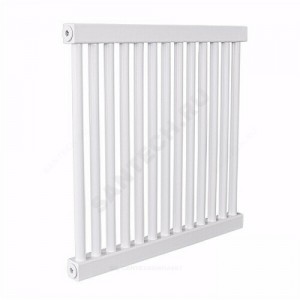 Радиатор трубчатый РС 1-1750 8 секций с т/клапаном с нижней подводкой ВР G 1/2" RAL 9016 (Белый) КЗТО
