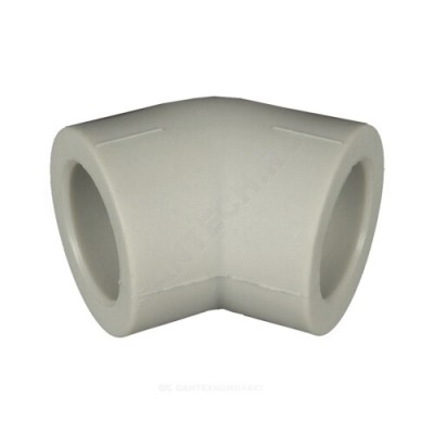 Угольник PP-R серый внутренняя пайка Дн 20х45гр RTP (РосТурПласт) 11024