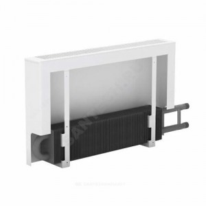 Конвектор настенный концевой Универсал ТБ КСК 20 (малой глубины) 0.4кВт з/у однотр с т/клапаном (пр) Danfoss 013G1813 бок/п НР 3/4" прав ТЗПО