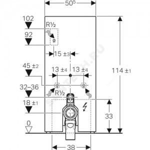 Модуль сантехнический для напольного унитаза Monolith Plus Geberit 131.233.JV.5