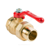 Кран шаровой латунь Стандарт 222 аналог 11б27п1 Ду 25 Ру16 ВР/"американка" полнопроходной рычаг ГАЛЛОП 103158