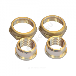 Детали присоединительные латунь Ду20 G 1 1/4"x 28 мм под пайку (комплект) для циркуляционных насосов Grundfos 529989