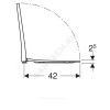 Сиденье для унитаза Acanto дюропласт микролифт Geberit П 500.605.01.2
