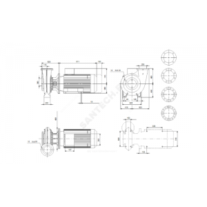 Насос консольно-моноблочный NB250-350/330 A-F1-A-BQQE Grundfos 99535316