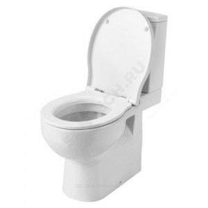 Унитаз-компакт Аллегро белый нижний подвод горизонт/выпуск 2/реж дюропласт микролифт Santek 1.WH30.1.955