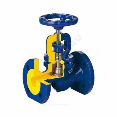 Клапан запорный сталь 215F Ду 80 Ру40 Тмакс=400 оС фл сальниковый Zetkama 215F080E01