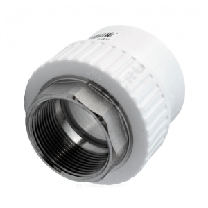 Муфта PP-R комбинированная под ключ белая ВР Дн 110х4" RTP (РосТурПласт) 28540