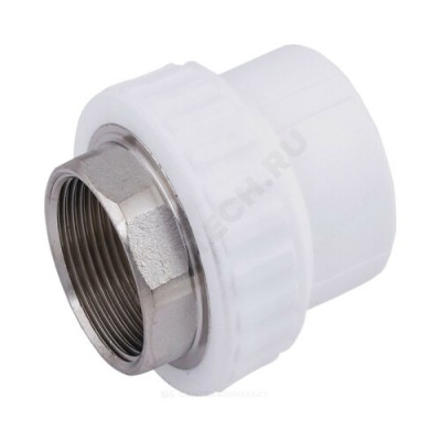 Муфта PP-R комбинированная под ключ белая ВР Дн 32х1" RTP (РосТурПласт) 14632