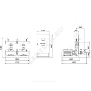 Установка пожаротушения Hydro MX-A 1/1 NB80-160/151 Grundfos 99788947