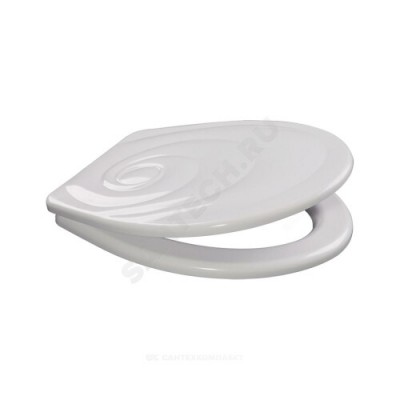 Сиденье для унитаза Серия КУ белое полипропилен универсальное Орио КУ2-1