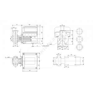 Насос консольно-моноблочный NBE150-250/226-214 A-F1-A-BAQE PN10 3х380-480В/50 Гц Grundfos 98760241