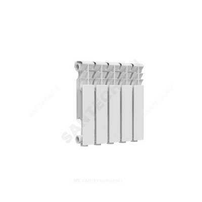 Радиатор алюминиевый Delta Plus 350 5 секций Qну=515 Вт RAL 9016 (белый) Ogint