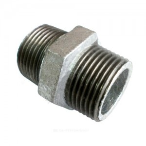 Ниппель шестигранный сталь оц Rp 1 1/2" для насосов AP 12.40, AP 35.40, SEG Grundfos 96489958