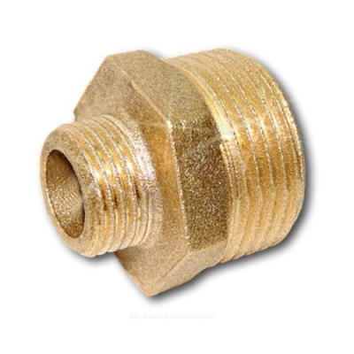 Ниппель латунь переходной Ду 25х15 (1"х1/2") НР Цветлит ZW50059