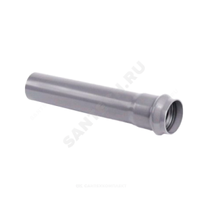 Труба НПВХ серая SDR21 Дн 110х5,3 Ру12,5 раструбная напорная L=3м в/к ГОСТ Р 51613-2000 Aquaviva AQV3110053