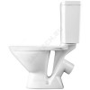 Унитаз-компакт Лига белый нижний подвод косой выпуск 2/реж полипропилен Santek 1.WH30.2.197