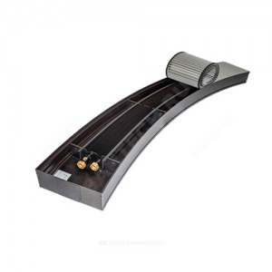 Конвектор внутрипольный радиусный WSK-RB без решетки Mohlenhoff WSK 260-90-850-RB