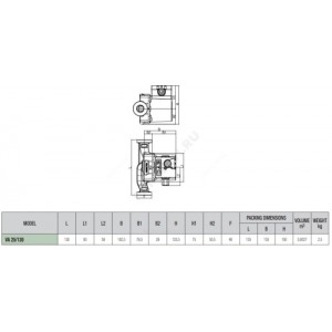 Насос циркуляционный с мокрым ротором VA 35/130(1")M230/50M9T12-EVOY17 DAB 60182782H
