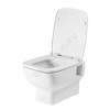Унитаз подвесной Нео белый дюропласт Soft close безободковый Santek 1.WH30.2.411