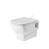 Унитаз подвесной Нео белый дюропласт Soft close безободковый Santek 1.WH30.2.411