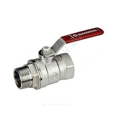 Кран шаровой латунь хром R254DL Ду 50 Ру35 ВР/НР рычаг Giacomini R254LX008