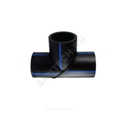 Тройник сварной ПЭ100 SDR17 Дн 500х90гр Ру10 Россия