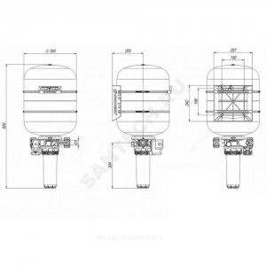 Комплект автоматизации на баке КРАБ 50 50 л для насоса Джилекс 9030