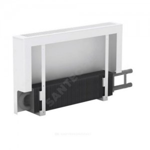 Конвектор настенный концевой Универсал ТБ КСК 20 (малой глубины) 0.4кВт з/у однотр с т/клапаном (пр) Danfoss 013G1809 бок/п под приварку прав ТЗПО