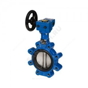 Затвор дисковый поворотный чугун VFY-LG(SYLAX) Ду 100 Ру16 межфл с редуктором диск нерж манжета EPDM Danfoss 065B7463