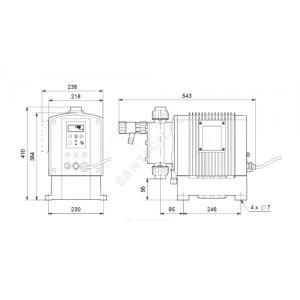 Насос дозировочный DME 375-10 AR-SS/V/SS-S-31A2A2F Grundfos 96524948