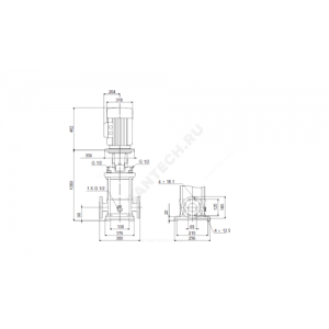 Насос многоступенчатый вертикальный CR15-14 A-F-A-E-HQQE PN25 3х380-415/660-690В/50 Гц Grundfos 96501903