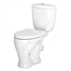 Унитаз-компакт Воротынский Комфорт белый нижний подвод косой выпуск 2/реж полипропилен Santeri 1.P403.5.S00.00B.F