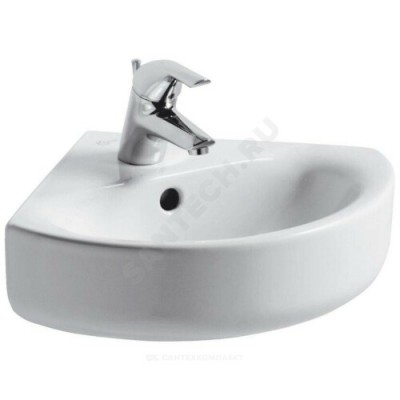 Умывальник угловой подвесной Connect Spare Arc 45 Ideal Standard E793101 .