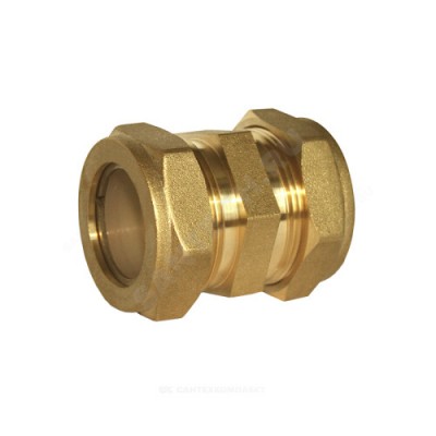 Муфта переходная латунь Ду 25х20 обжим для нержавеющих труб STAHLMANN SSWL25/200BEF