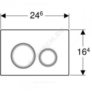 Кнопка для инсталляции Sigma 21 черный/черный хром Geberit 115.884.SJ.1