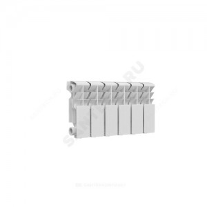 Радиатор алюминиевый Classic 200 1 секция Qну=80 Вт RAL 9016 (белый) Ogint