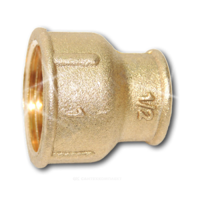 Муфта латунь переходная Ду 25х15 (1"х1/2") ВР/ВР Цветлит ZW50049