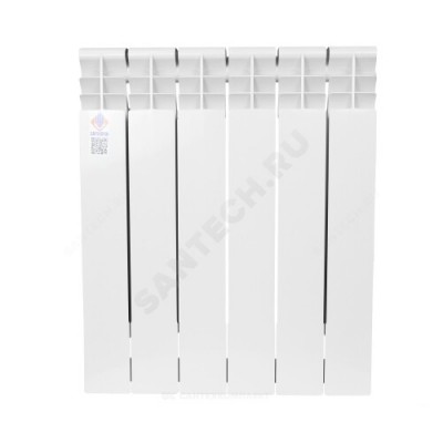 Радиатор биметаллический РБС-500/90 (А01) 9 секций Qну=1575 Вт Сантехпром