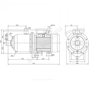Насос нормальновсасывающий MP 305 DM Wilo 4210850