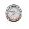 Термоманометр осевой Дк80 16 бар L=46мм с переходником на G1/2" G1/4" 120С ЭКОМЕРА