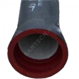 Труба чугун ВЧШГ Тайтон черная Ду 100 L=6м раструбная с ЦПП с наружным цинковым и лаковым покрытием Свободный Сокол