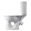 Унитаз-компакт Виктория белый нижний подвод косой выпуск 1/реж полипропилен тарельчатый Santeri 1.P301.6.S00.00B.F