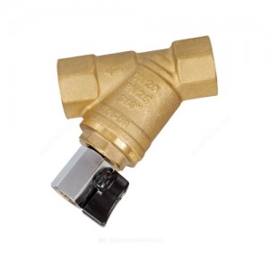 Фильтр сетчатый Y-образный латунь Ду 25 Ру25 Тмакс=130 oC G1" ВР FVR-D со сливным краном Danfoss 065B8243