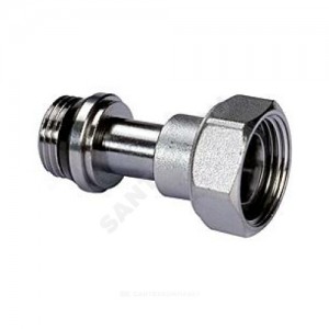 Отвод телескопический R173TG 1/2" НР/нак. гайка штуцер с герметичной прокладкой Giacomini R173X033