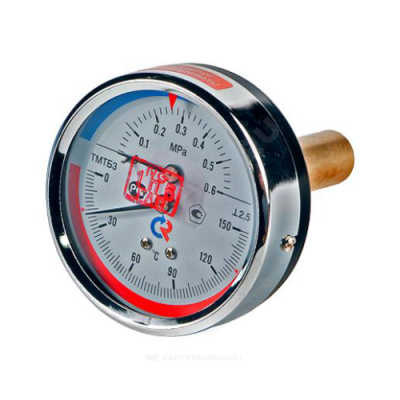 Термоманометр ТМТБ-31Т.1 осевой Дк80 2,5МПа L=46мм G1/2" 150С Росма