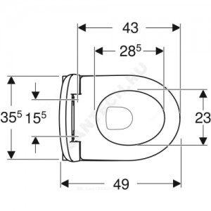 Унитаз подвесной Renova Compact горизонт/выпуск микролифт Geberit 500.803.00.1
