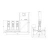 Установка повышения давления Hydro MPC-E 3 CRE45-3 Grundfos 98439509