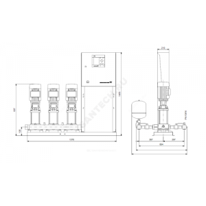 Установка повышения давления Hydro MPC-E 3 CRE 3-8 Grundfos 98423302