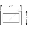 Кнопка для инсталляции Omega 30 белый/хром глянец Geberit 115.080.KJ.1