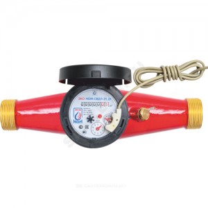 Счётчик г/в и х/в крыльчатый многоструйный Ду 25 Ру16 90С L=260мм резьба импульсный В/К ЭКО НОМ СВДЛ25-002